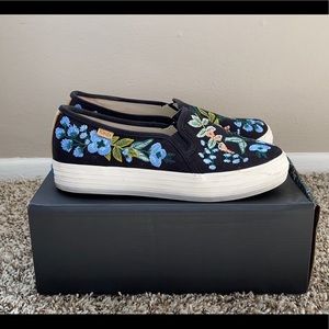 Keds x Rifle Paper Co. Triple Decker Slip-Ons
